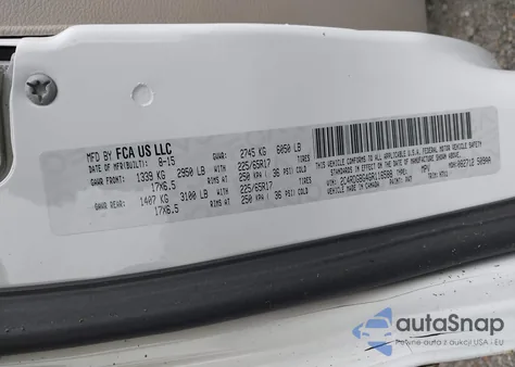 2016 Dodge Grand Caravan Se из США, поврежденный, VIN 2C4RDGBG4GR116588